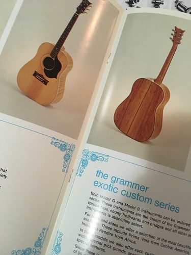 VINTAGE MUSICAL INSTRUMENT CATALOG #10651 - 1970s GRAMMER GUITAR