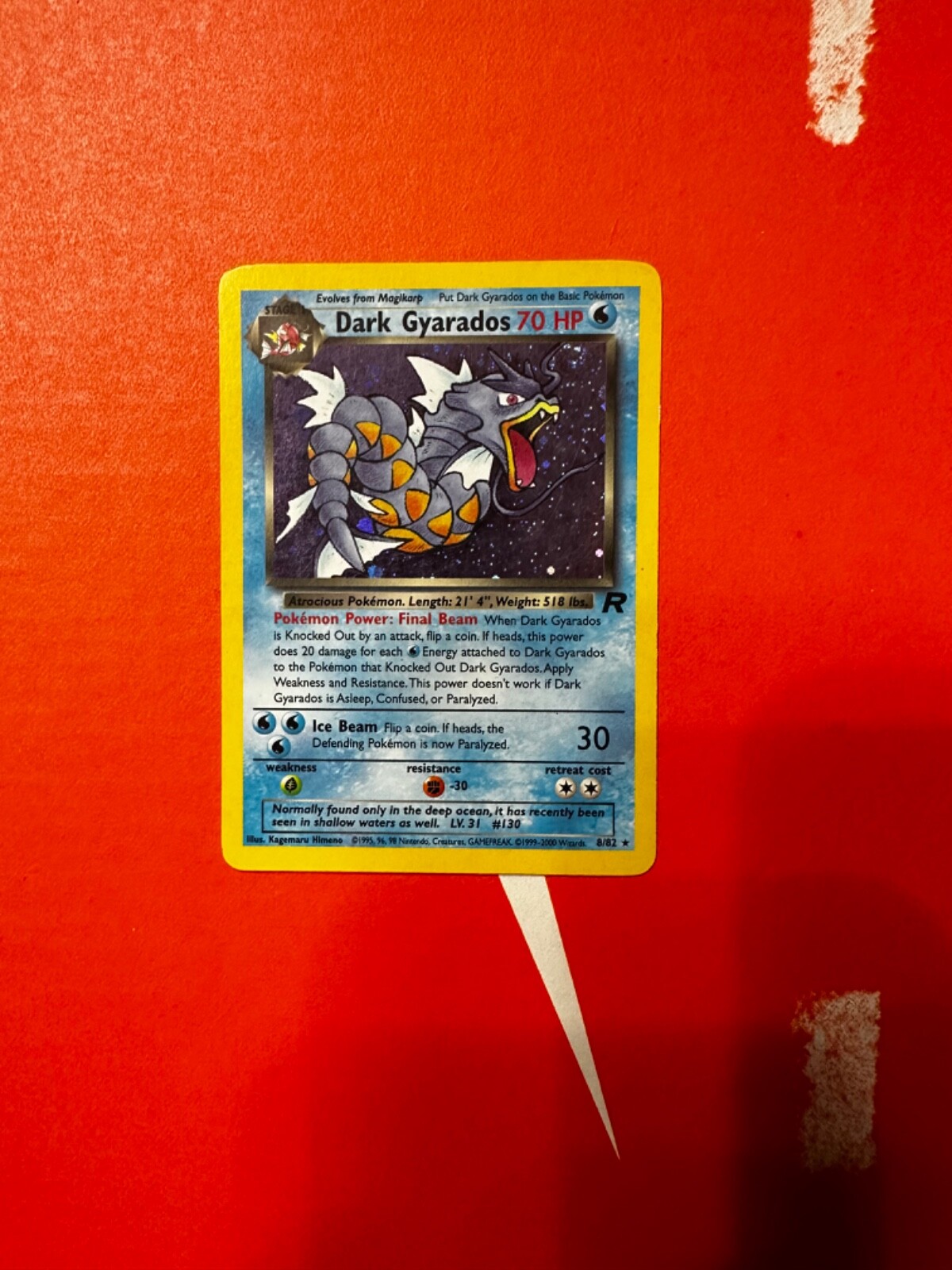 Pokemon Dark Gyarados Team Rocket 8/82 Holo Rare PSA 10 Gem