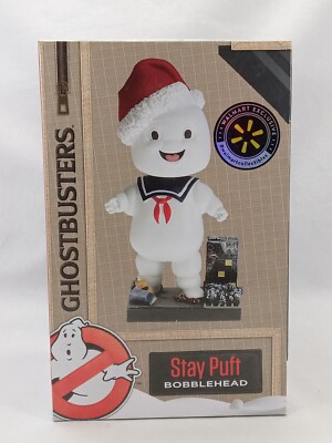 Ghostbusters STAY PUFT Walmart Exclusive Christmas Bobblehead NEW