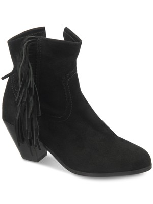 

SAM EDELMAN Женские черные ботильоны Louie с кисточками и круглым носком на блочном каблуке, размер 9,5 м, Черный, A4863L1