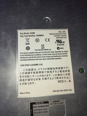 Dell EqualLogic Control Module 12  E09M001 E09M