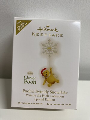 2009 Hallmark Keepsake  Pooh's Twinkly Snowflake'' Disney- NEW- READ