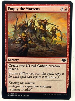 Empty The Warrens NM/M* Dominaria Remastered ENGLISH 118/261 mtg -UnltdCards