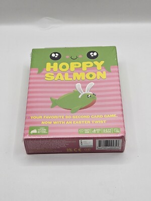 Happy Salmon Hoppy Salmon Fun Family Party Action Card Game Easter Version 
