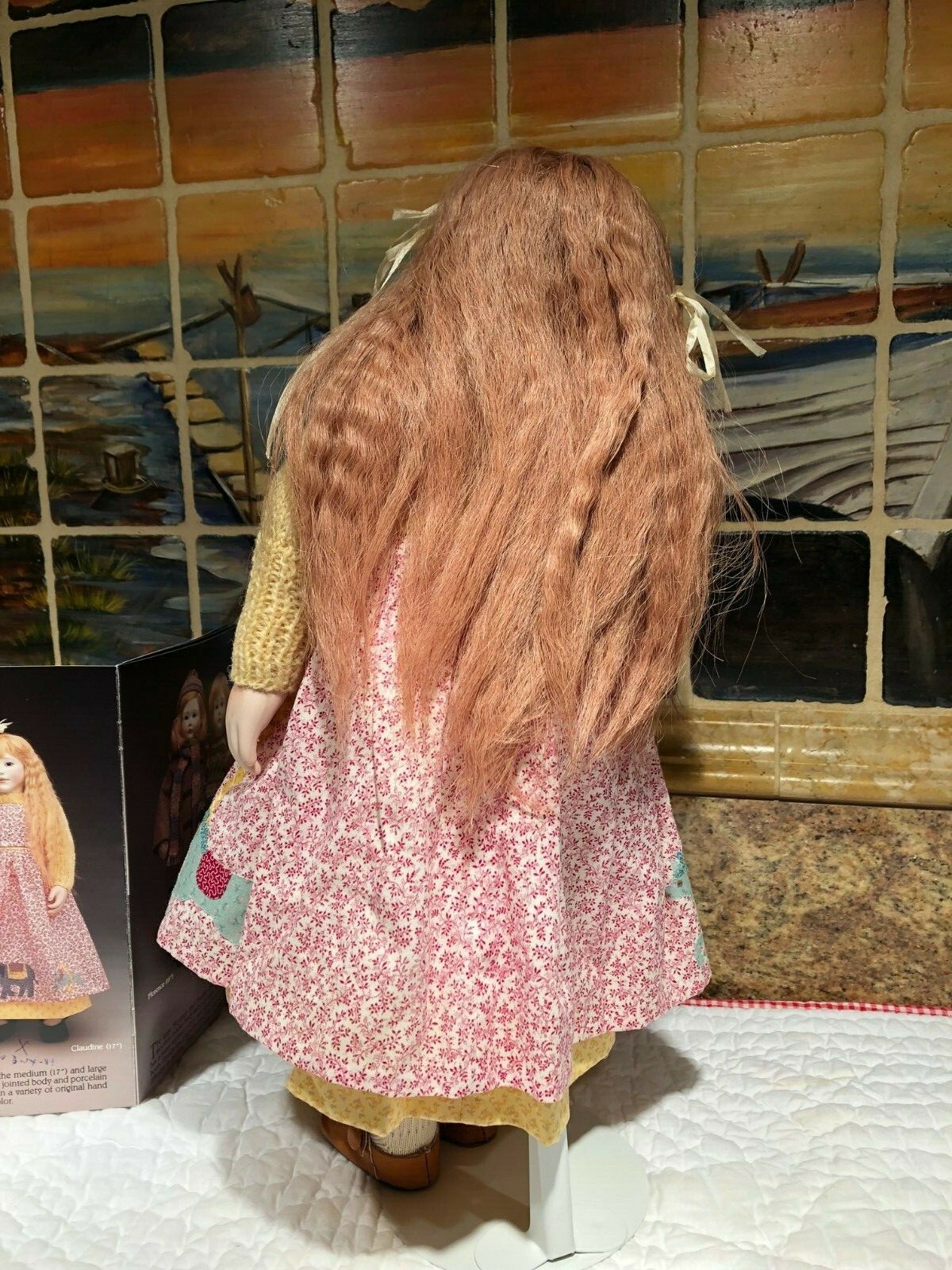 LYNNE AND MICHAEL ROCHE DOLL    CLAUDINE  DOLL  20 INCH  1989 MINT NEVER PLAYED