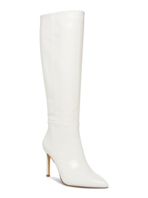 MADDEN GIRL/ женские белые сапоги на шпильке из крокодиловой кожи Chantelle с острым носком, 5 М