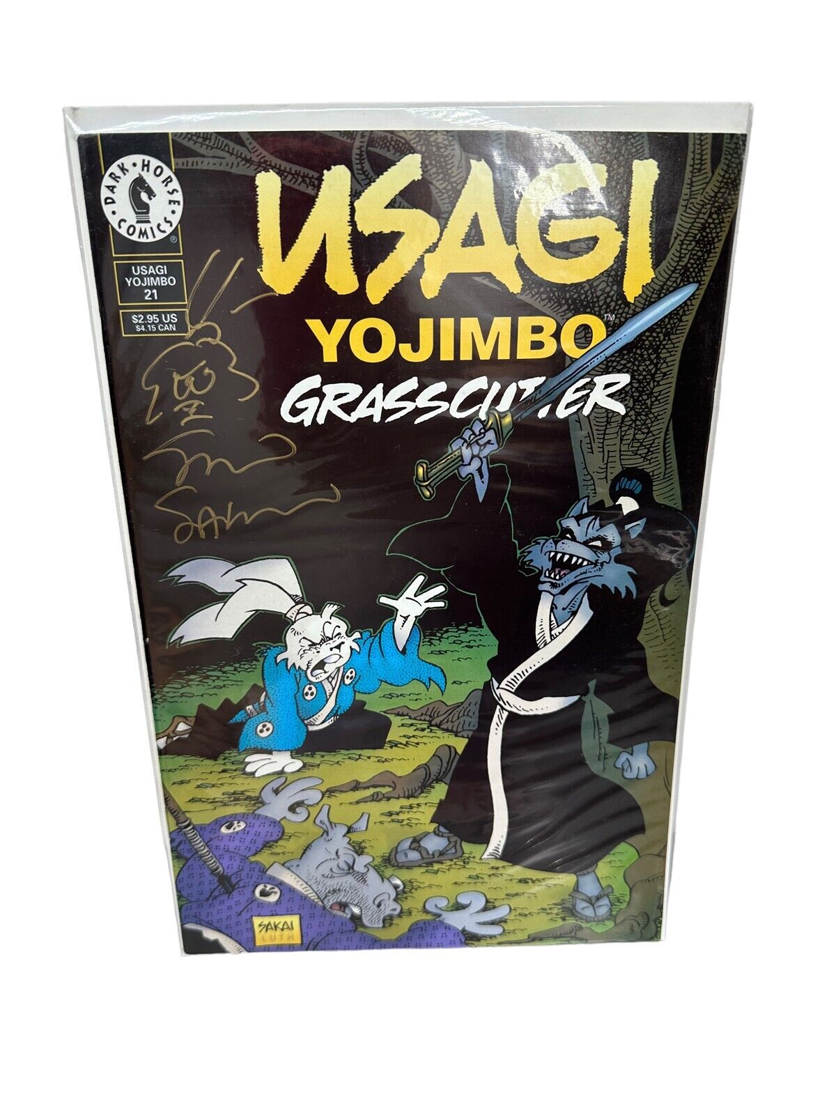 Signed Autographed Stan Sakai +Sketch Usagi Yojimbo Comic