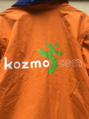 Preowned KOZMO.COM Orange / Blue Jacket Size Medium Vintage Rare
