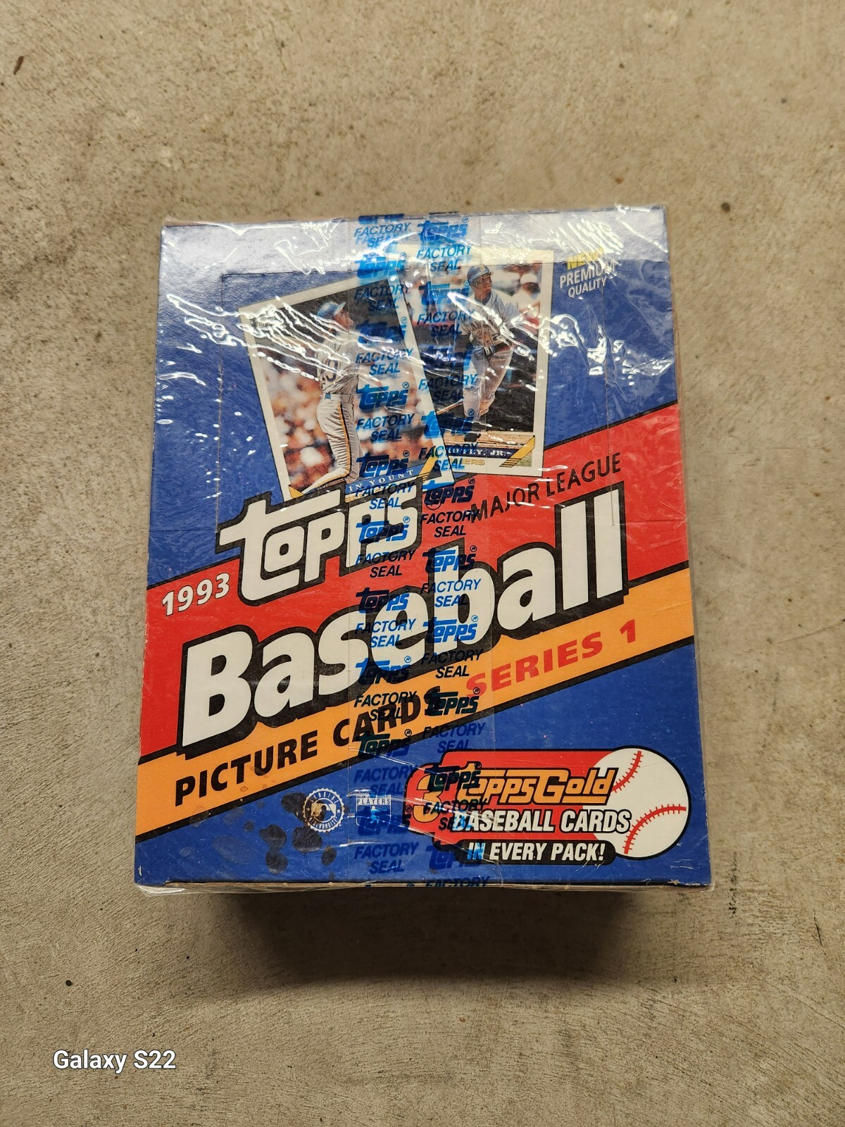 topps Baseball CARDS 1993年　未開封 1993 Topps Baseball Series 1 Unopened 24 Pack Rack Box