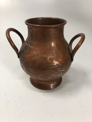 Antique Made in Egypt Copper  Vase  4'' Tall