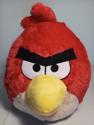 Rovio Angry Birds Red Bird 12'' Fluffy Backpack NWT