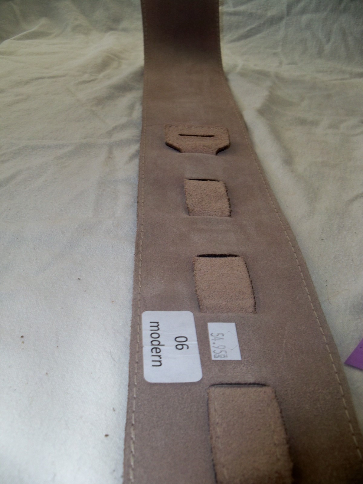 New Liszko Leather Black Adjustable Guitar Strap