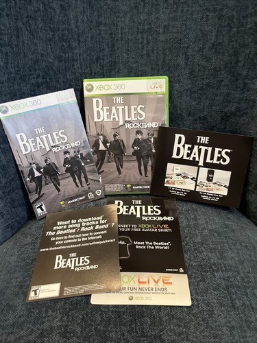 The Beatles Rock Band Xbox 360 Meet Case and Manual ONLY NO
