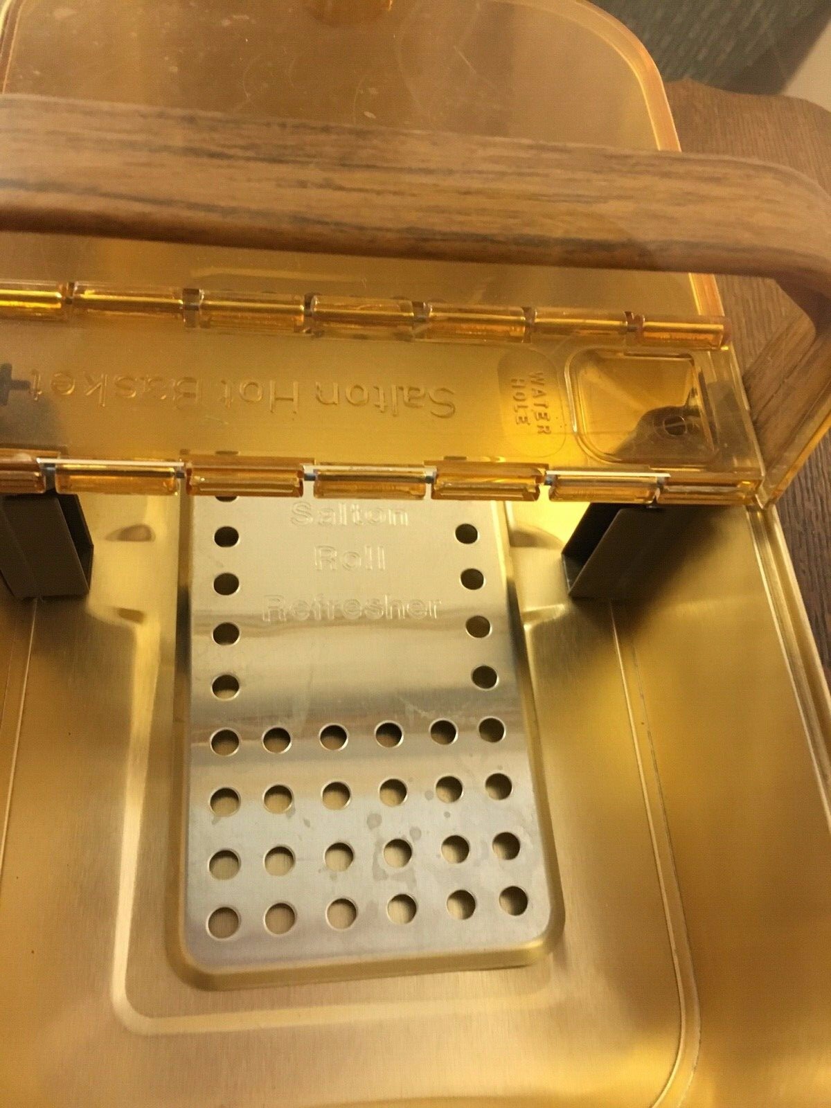 Salton Hot Basket Warmer Including Cord, Tongs, and Bottom Aluminum Tray