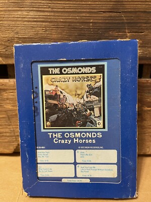 Crazy Horses By The Osmonds 8 Track Cartridge Untested