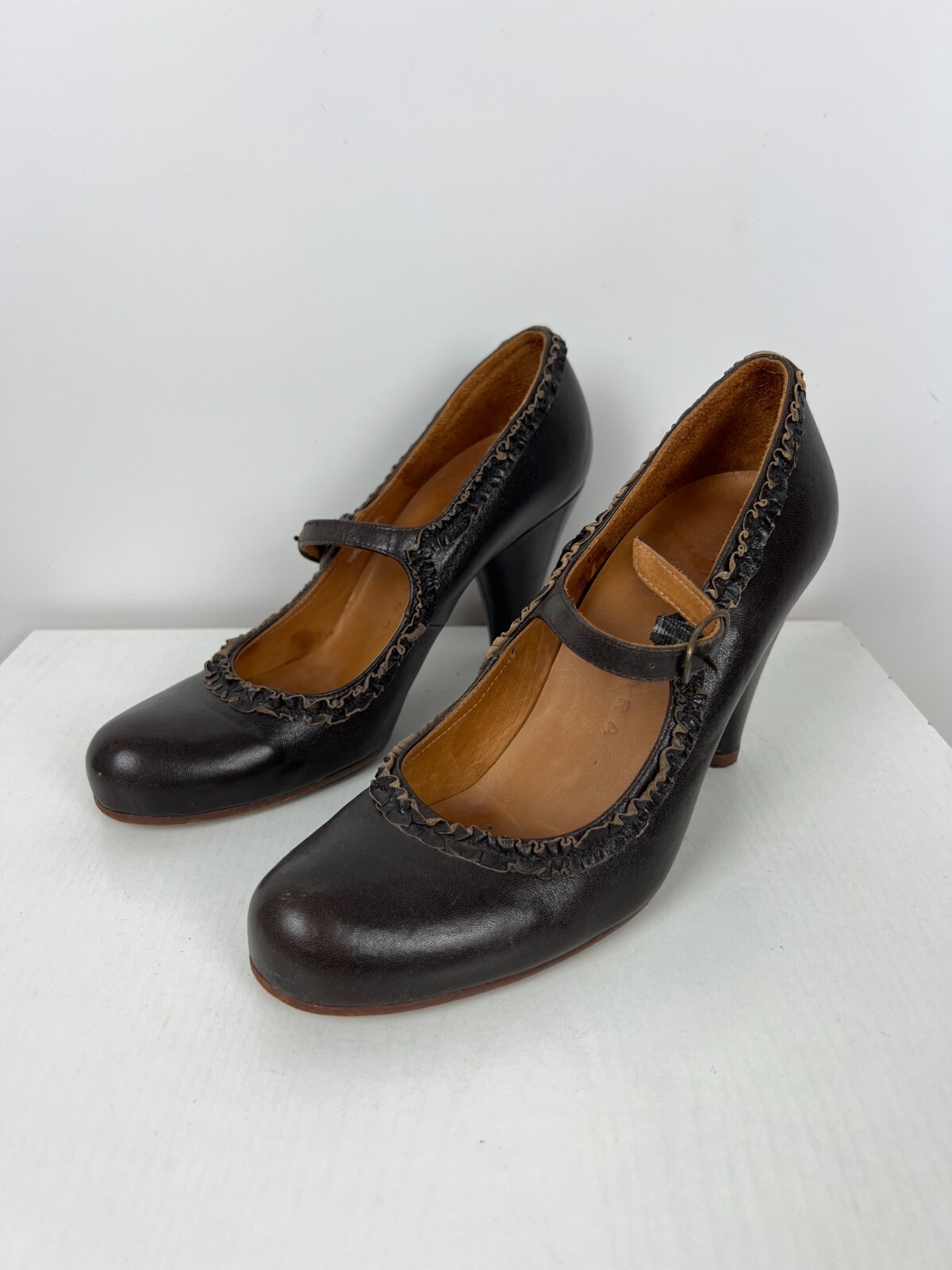 Chie Mihara Leather Brown Shoes Sz 37.5 | eBay Chie Mihara Leather Brown Shoes Sz 37.5 | eBay