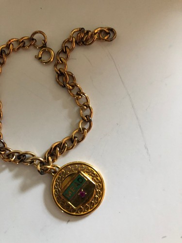 Mead Black Pen And Charm Bracelet