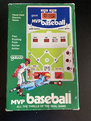 Vintage Galoob MVP Baseball 1978 ORIGINAL BOX Handheld Electronic Game CLEAN