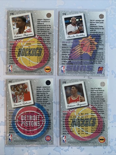 199394 Upper Deck Dennis Rodman, Charles Barkley Season Leaders Inserts Lot