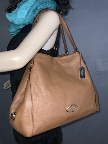 COACH Edie 33547 Saddle Leather Shoulder Bag | eBay COACH Edie 33547 Saddle Leather Shoulder Bag | eBay