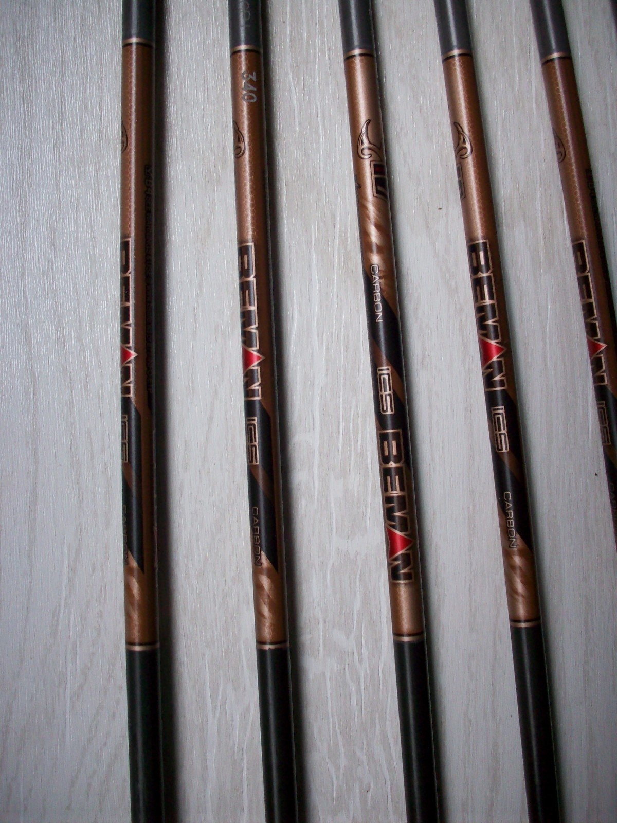BEMAN ICS CARBON ARROWS YOUR - 5 - 340 SIZE WE CUT FREE! SEE PIC'S