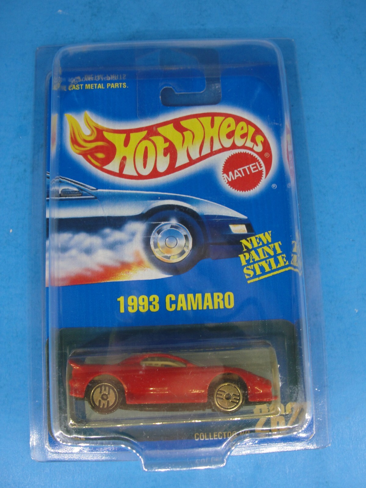 1995 Hot Wheels BLUE CARD #262 red 1993 CAMARO New Paint