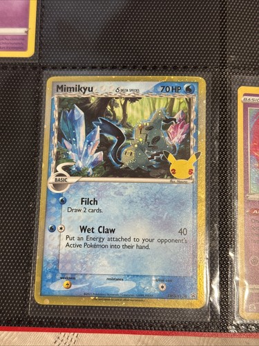 2021 Near Mint Pokemon Mimikyu Delta Holo SWSH136 25th