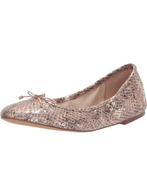 

SAM EDELMAN Женские Бежевые Кожаные Балетки Felicia со Змеиным Носком, Размер 6,5 М, Бежевый, A4085AI