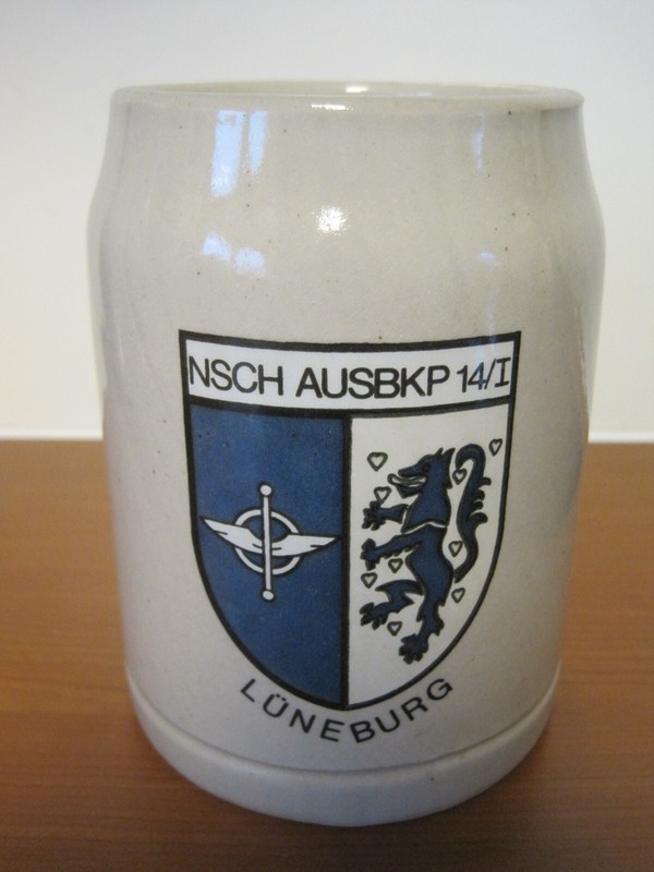 Bundeswehr Bierkrug Nachschub Ausbildungs Kompanie 14/I LÃ¼Neburg Nschausbkp 14/I