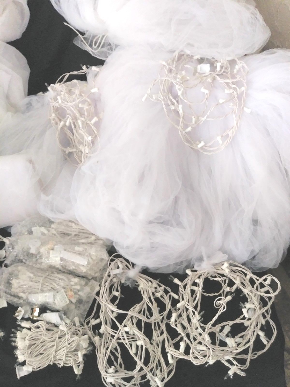 Tulle/Fairy String Lights/Sheer Fabric/Extension Cords-Events Or Christmas Decor