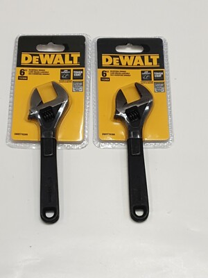 Dewalt 6'' Adjustable wrench 2pk