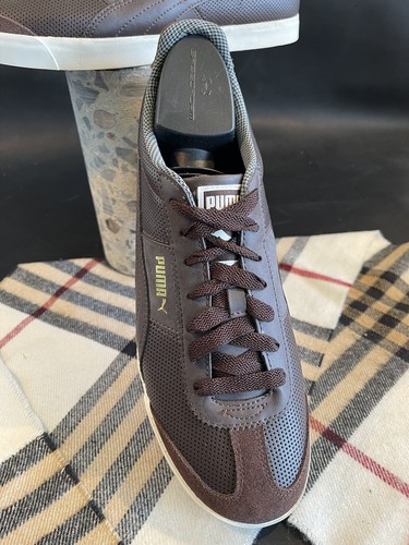 Puma liga top suede chocolate brown