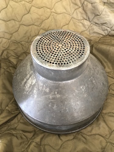VINTAGE OLD GALVANIZED STEEL MILK CAN MILK STRAINER CREAM FUNNEL FARM DAIRY BARN