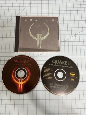 Vintage Quake II, Mission Pack Ground Zero & Add On (Windows PC CD Rom, 1997)
