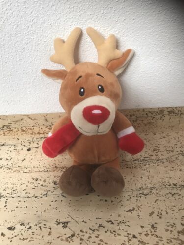 Elch Rentier mit Schal Stofftier Kuscheltier Plüschtier Wergona ca. 25 cm
