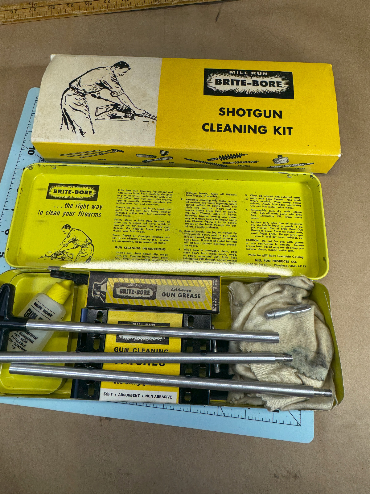 アメリカン雑貨 インテリア オイル缶  Brite-Bore Gun Cleaner Nitro Powder ヴィンテージ ガンクリーナー アメリカン雑貨 インテリア オイル缶 Brite-Bore Gun Cleaner