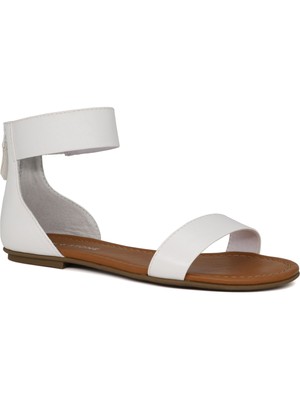 

SUN STONE Женские белые сандалии Keley с подкладкой и круглым носком в стиле гладиаторов, Белый, 10008608200