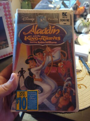Aladdin and the King of Thieves Disney Presents VHS Clamshell #4609 New & Sealed