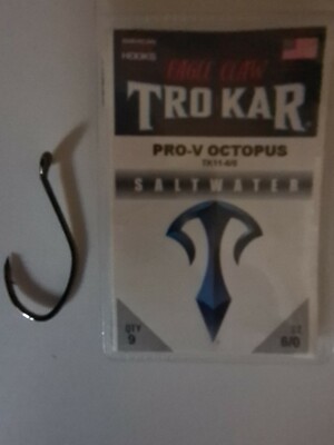 EAGLE CLAW TROKAR PRO-V-OCTOPUS TK11 Size 6/0 Pack of 9