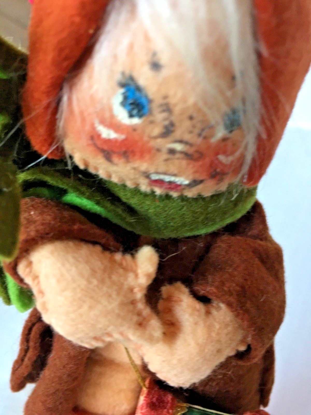 Vintage Annalee Felt Large Christmas Drummer Man Doll 9” SKU 035-50