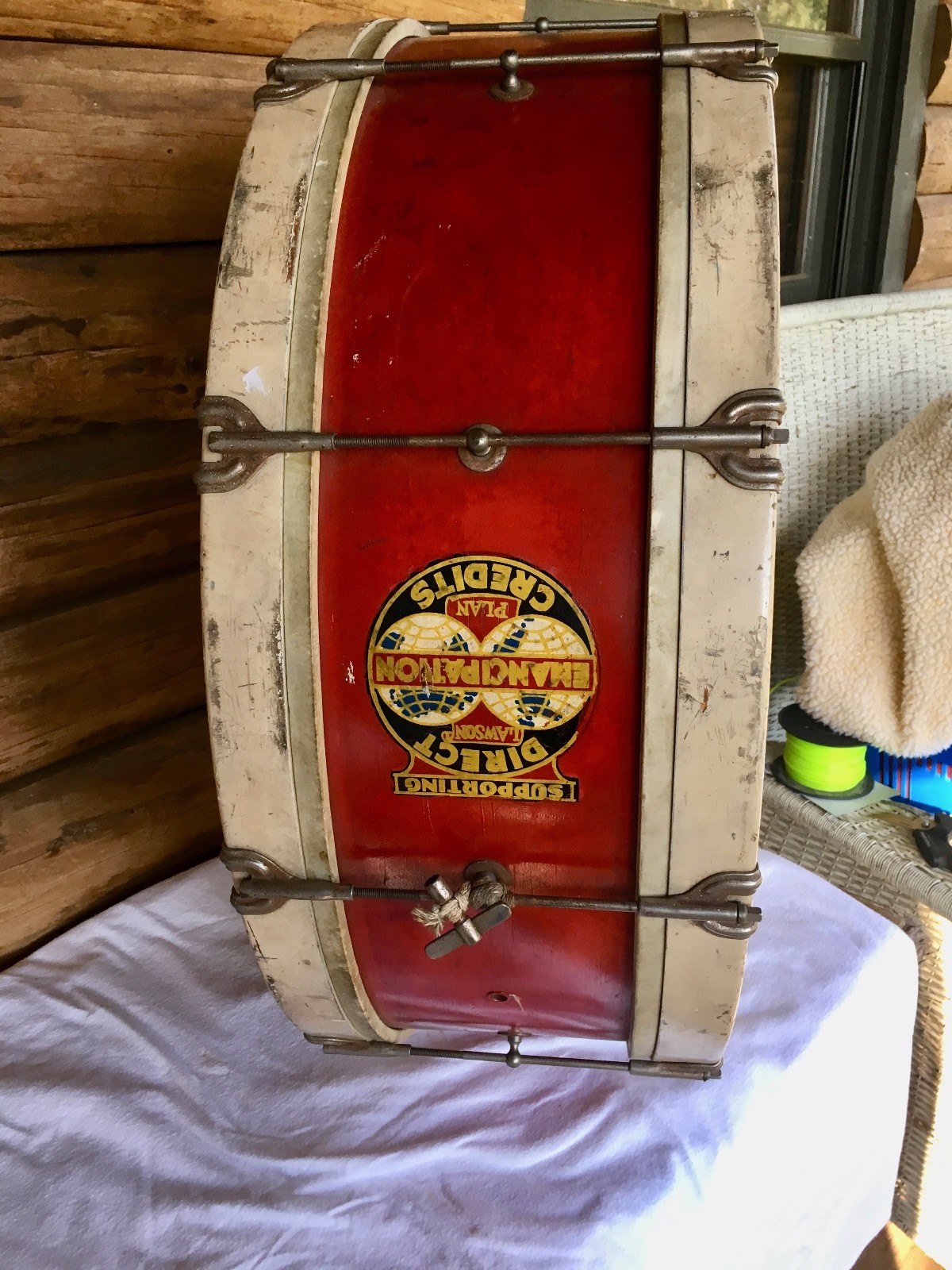 ! SALE! ANTIQUE DRUM  -  WHAT IS LAWSONONOMY?  A TRUE PART OF AMERICAN HISTORY