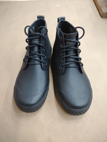 Black Waterproof Lace-up Ankle