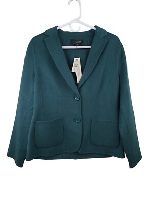 TALBOTS Double Faced Wool Blend Classic Blazer Jacket Top Size 6 NWT