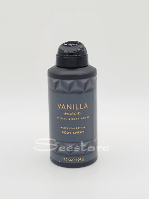 Bath & Body Works Vanilla Noir Men's Deodorizing Body Spray 3.7 oz New