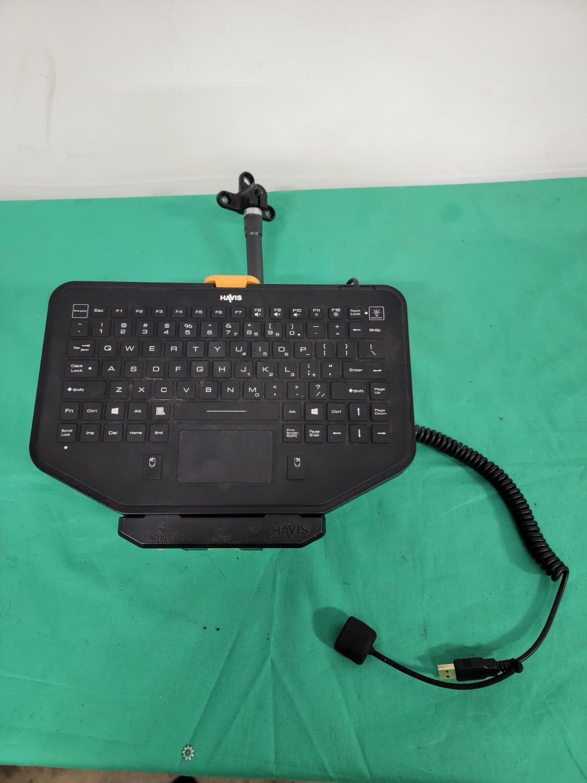 Havis USB Rugged Backlit Keyboard Touchpad w/ C-KBM-201 Mount