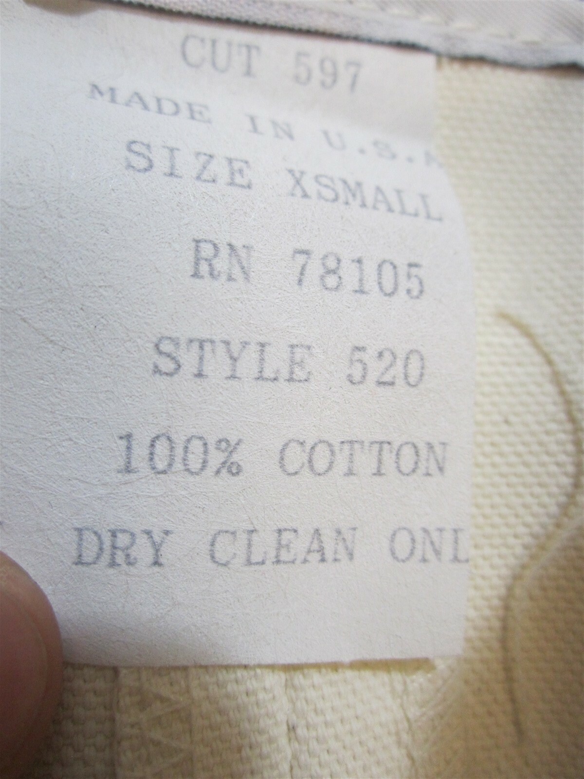 New Range Wear USA Made Vintage Canvas Kids Youth XSMALL Trail Riding Duster