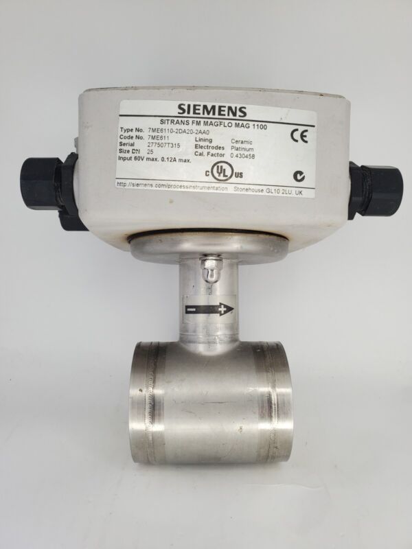 Siemens SITRANS FM Magflo MAG 1100 Electromagnetic Flow Meter 7ME6110-2DA20-2AA0