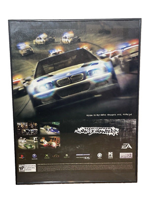 2005 Need for Speed Most Wanted Framed Print Ad/Poster Xbox 360 PS3 Racing Art