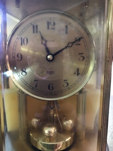 Vintage NOS Bulova Anniversary Quartz Wall Clock Germany Battery One Jewel #2