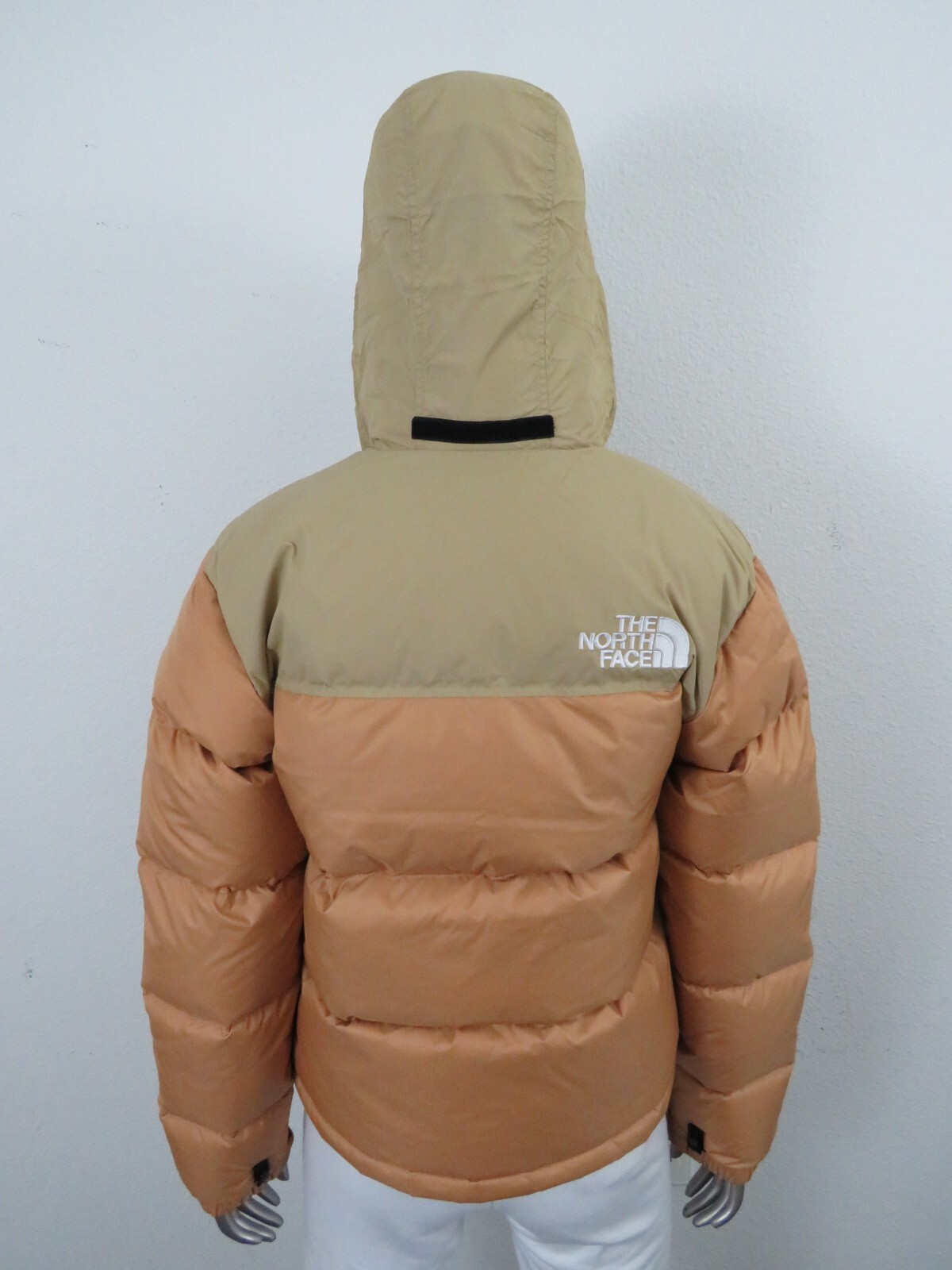 Pre-owned The North Face Womens  1996 Retro Nuptse Puffer 700-down Hooded Jacket - Almond In Beige